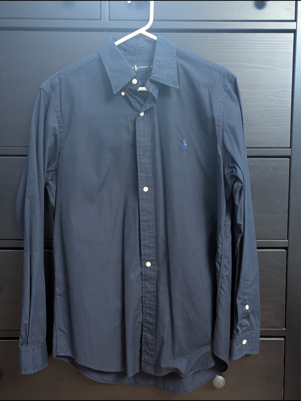 Polo by Ralph Lauren Men's Dark Navy Long-Sleeve Button-Down Shirt